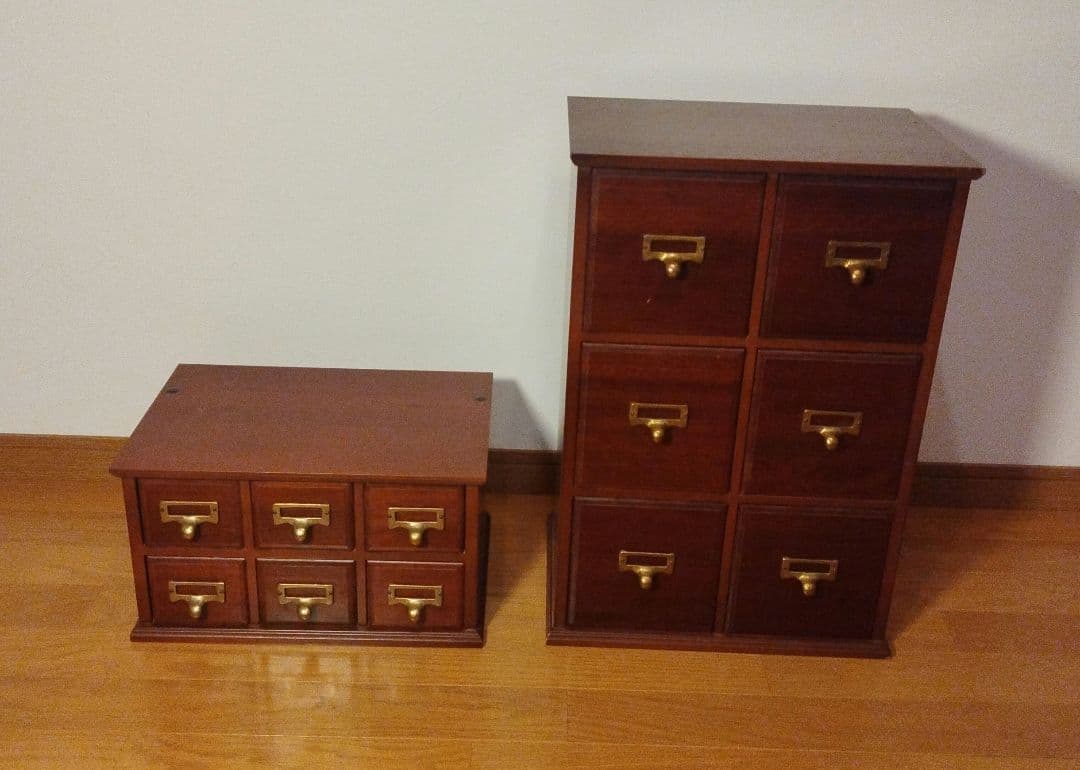 アンティーク 木製 引き出し収納 12個引出し おしゃれ 小物入れ レトロ