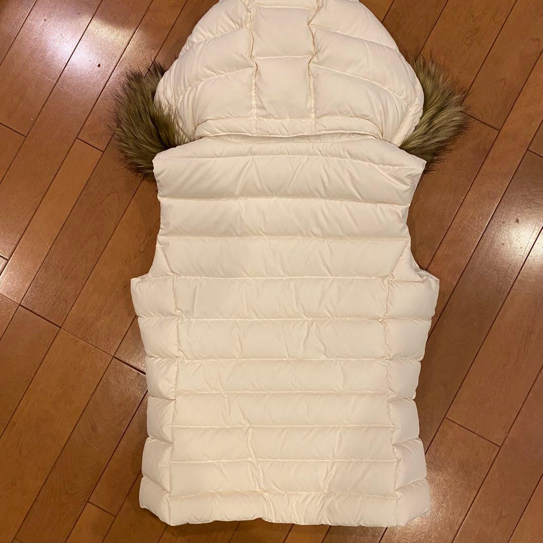  DENIM ファー付きダウンベスト L