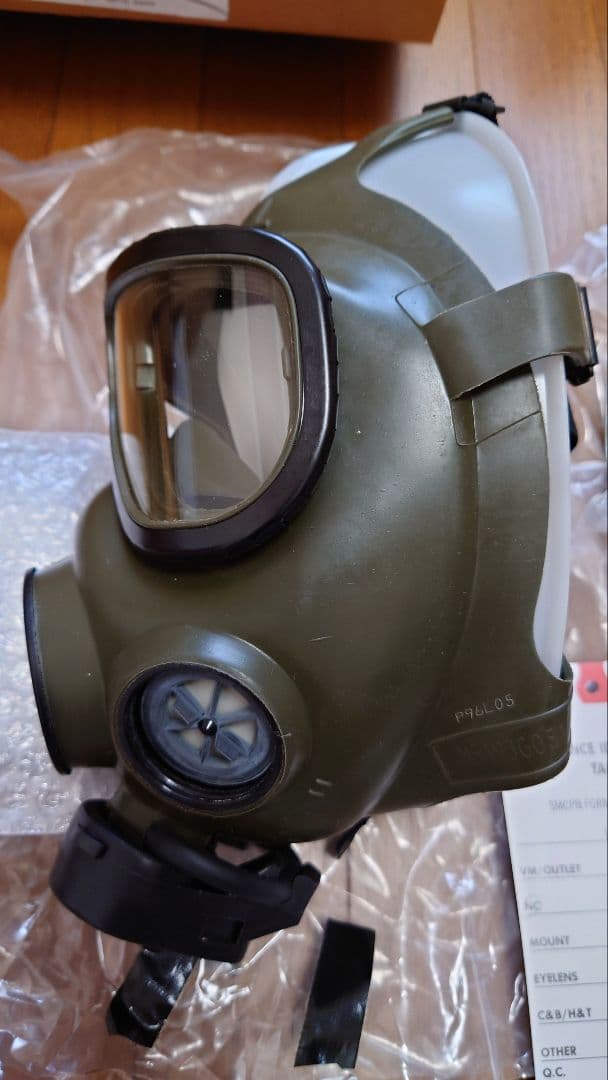米軍M40ガスマスク 実物 未使用品 ダンボール箱入りセット