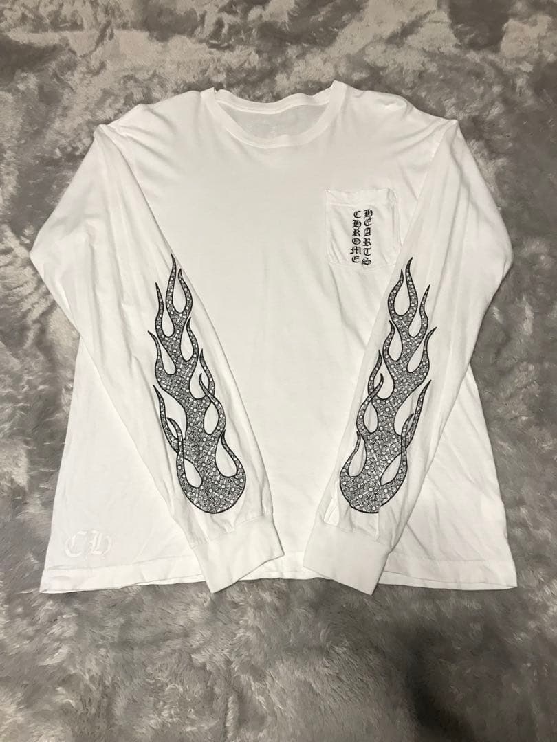 ✨CHROME HEARTS ファイヤーパターン ロンT【入手困難】✨