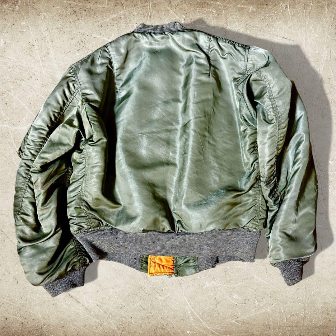 60s 実物 米軍 MA-1 ALPHA社製 1964年 CC クラウンジッパー