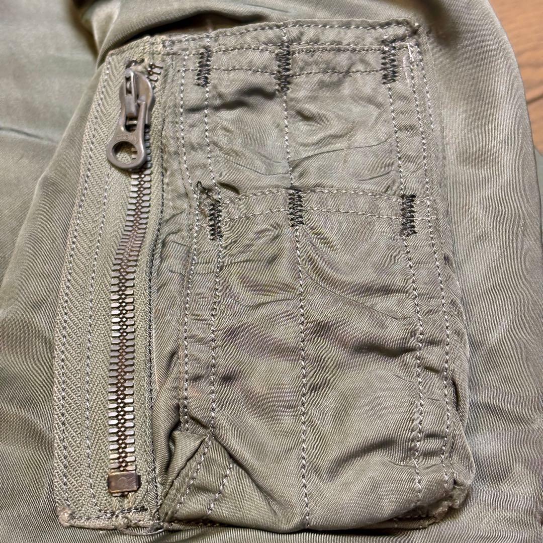 60s 実物 米軍 MA-1 ALPHA社製 1964年 CC クラウンジッパー