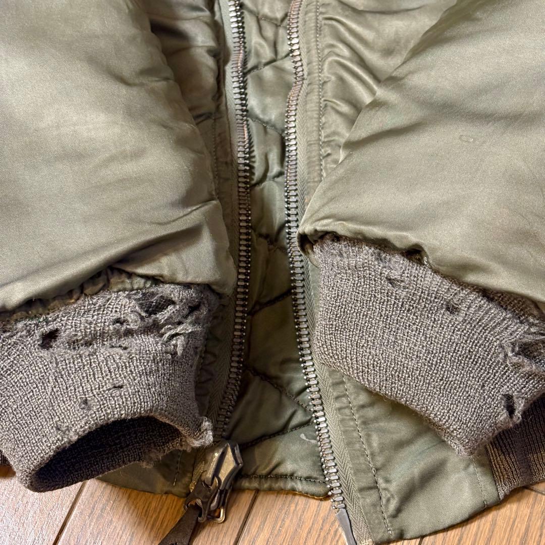 60s 実物 米軍 MA-1 ALPHA社製 1964年 CC クラウンジッパー