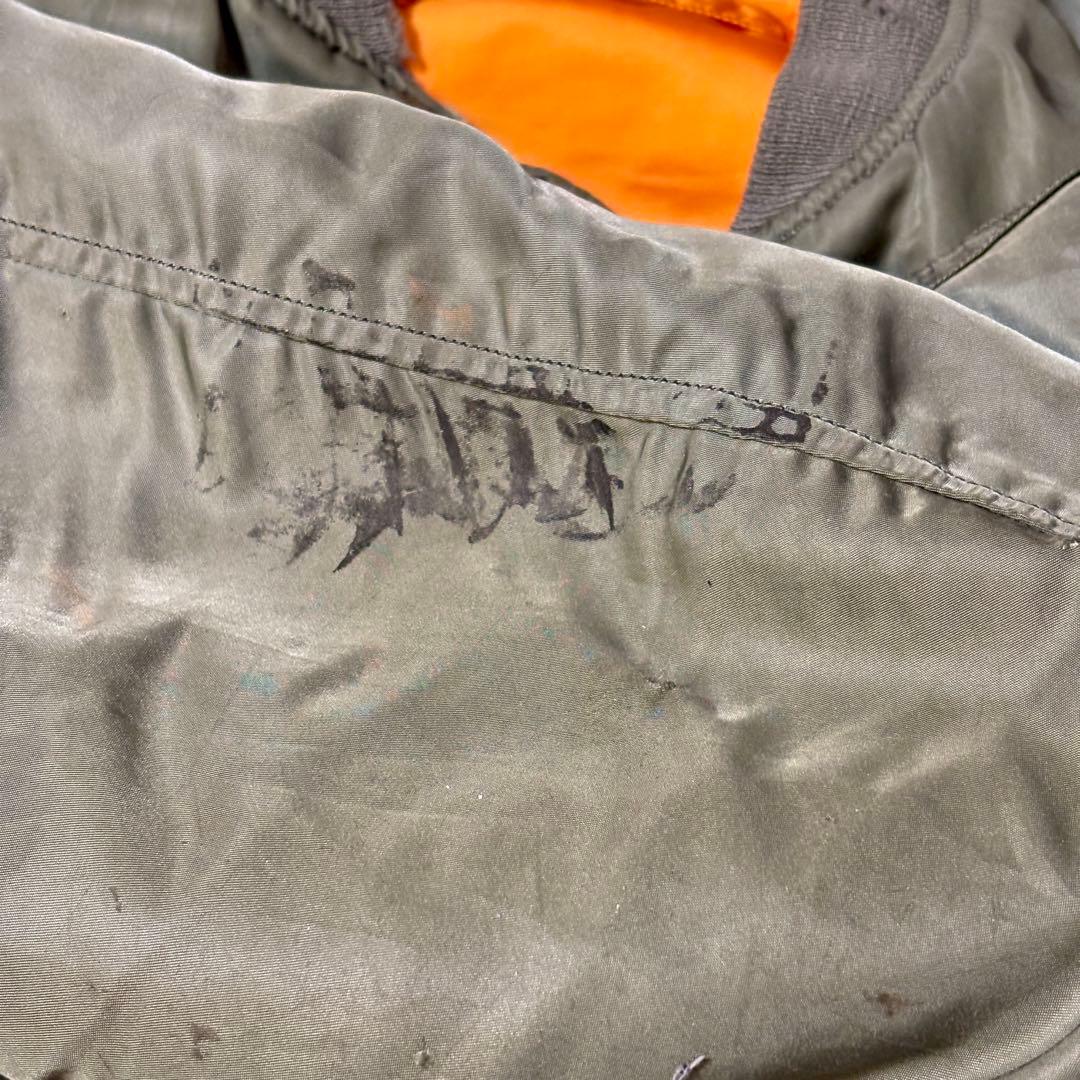 60s 実物 米軍 MA-1 ALPHA社製 1964年 CC クラウンジッパー