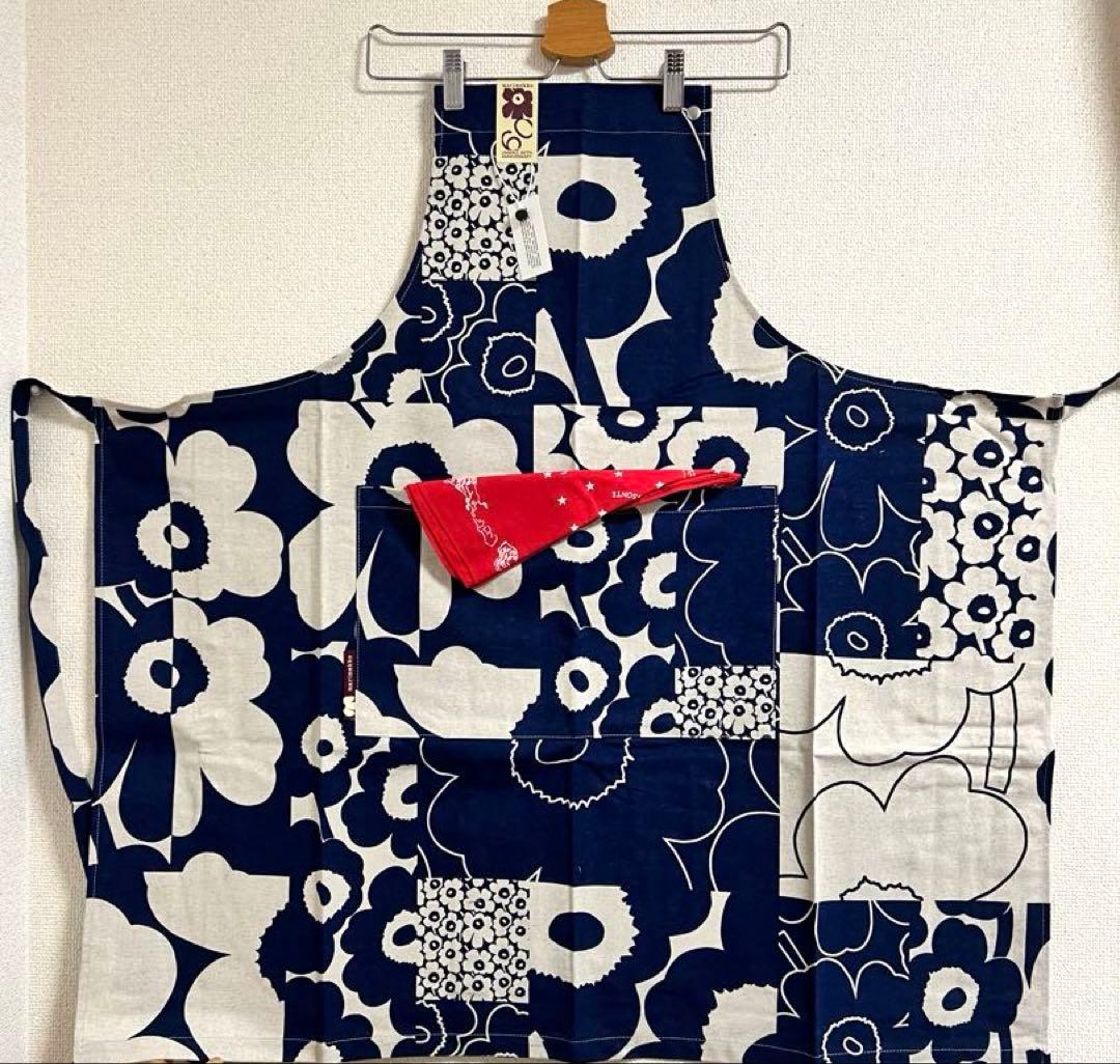 【新品未使用】マリメッコ　marimekko エプロン　ウニッコ　アニバーサリー