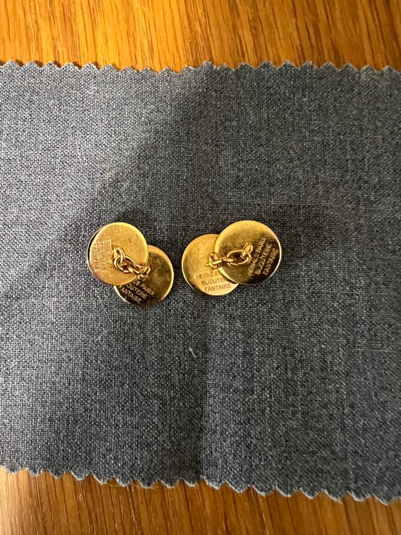 お値下げ！HERMES エルメス セリエモチーフ カフスボタン ゴールド メンズ