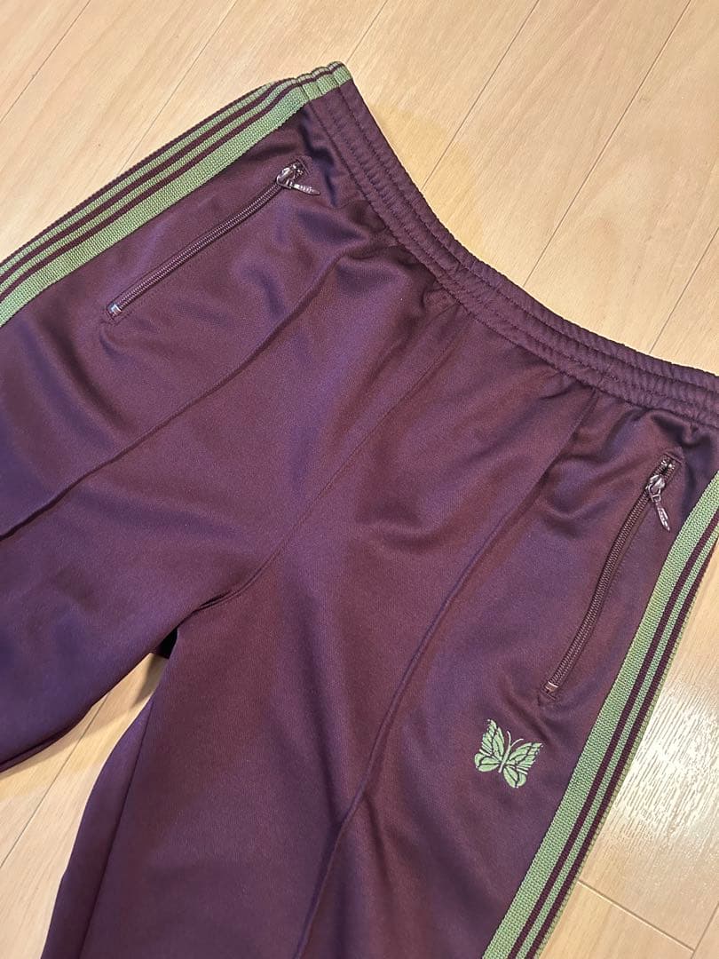 カールおじさん専用ニードルス　トラックパンツ　パープル✖️グリーン　Mサイズ