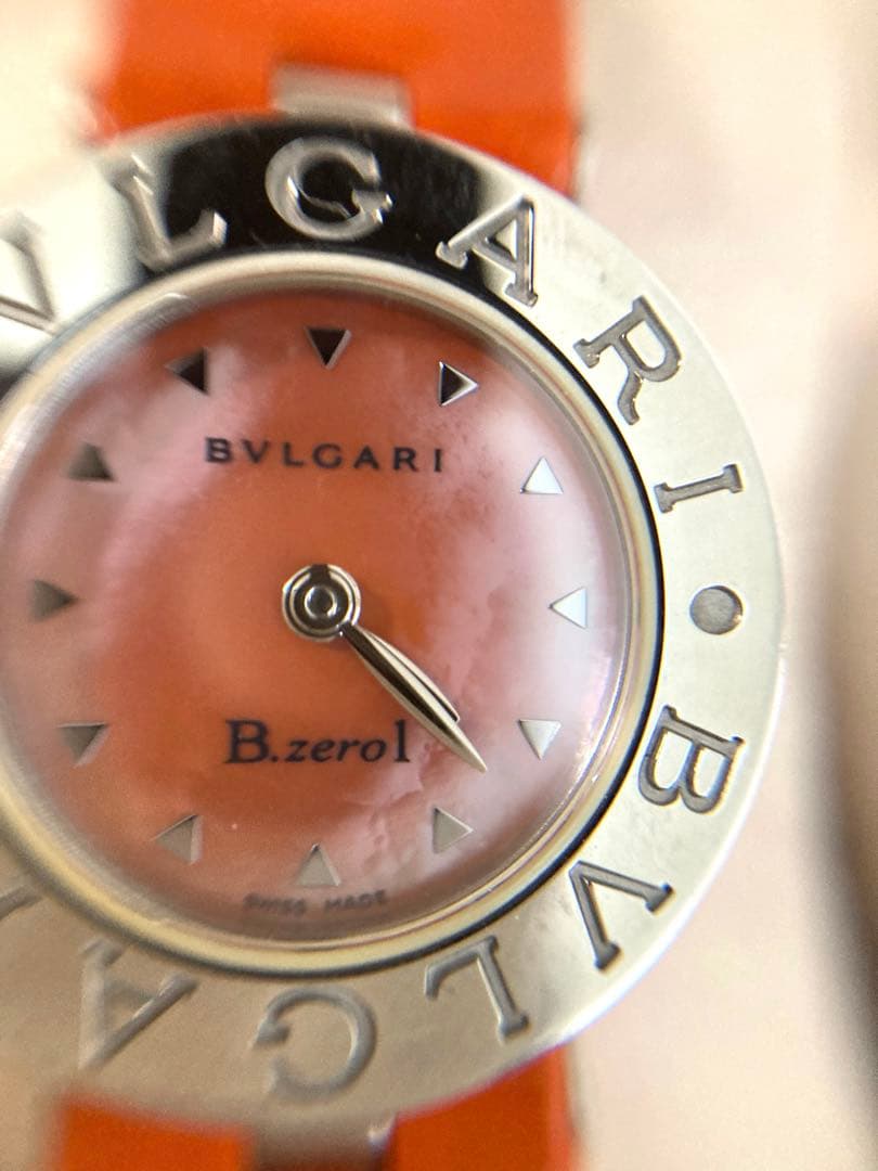 美品・電池交換済ブルガリ ビーゼロワン BB22S ピンクシェル 腕時計