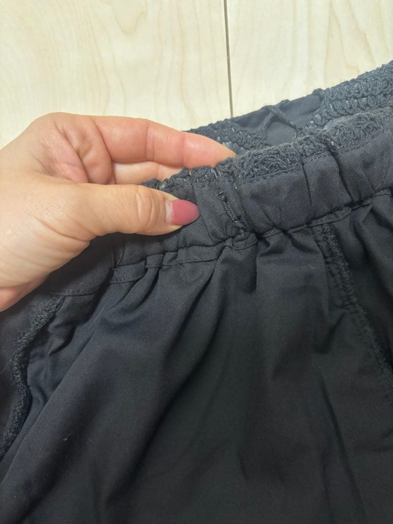 スカート Ameri FAKE LEATHER CUT WORK SKIRT