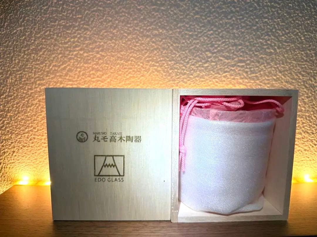 ANA機内販売限定　冷感桜舞富士山ロックグラス