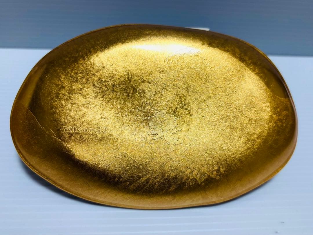 【完売品・新品】大阪万博 ミャクミャク 箔名画 北斎　ガラストレー　神奈川沖浪裏