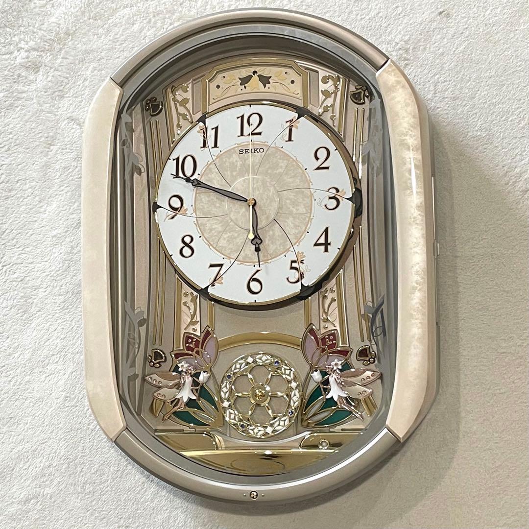 SEIKO セイコー　ウェーブシンフォニー　電波からくり掛け時計　RE567G