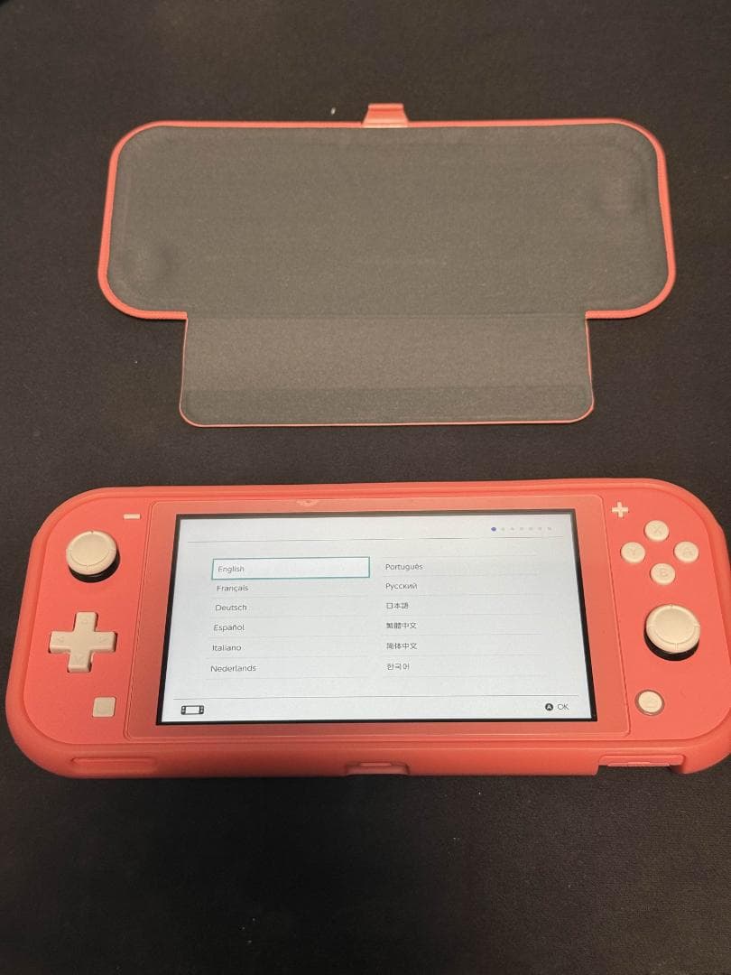 NintendoSwitchLite本体【microSD128GB・カバー付き】