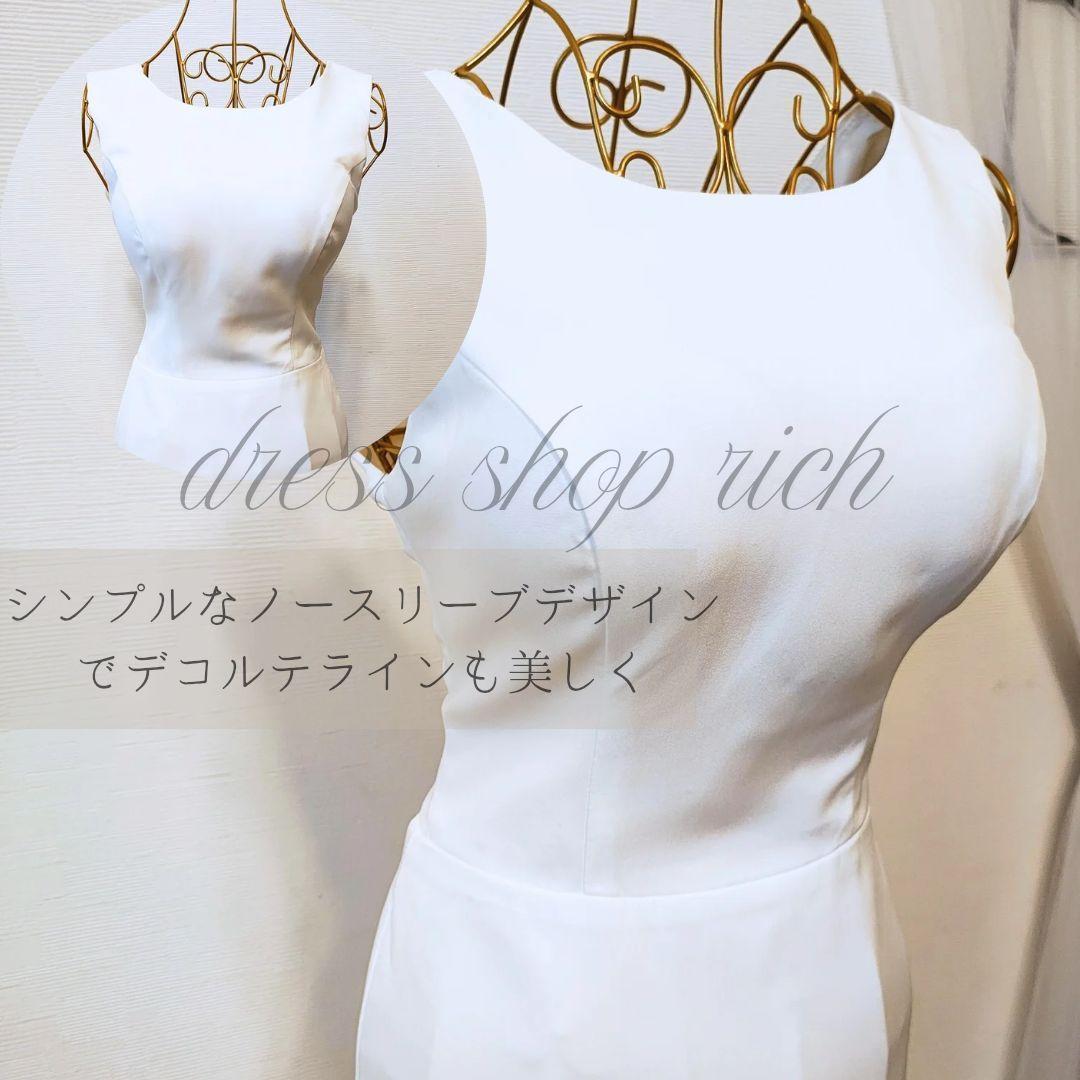 ウェディング　結婚式　前撮り　二次会　ソフトマーメイド　ノースリーブ　背中見せ