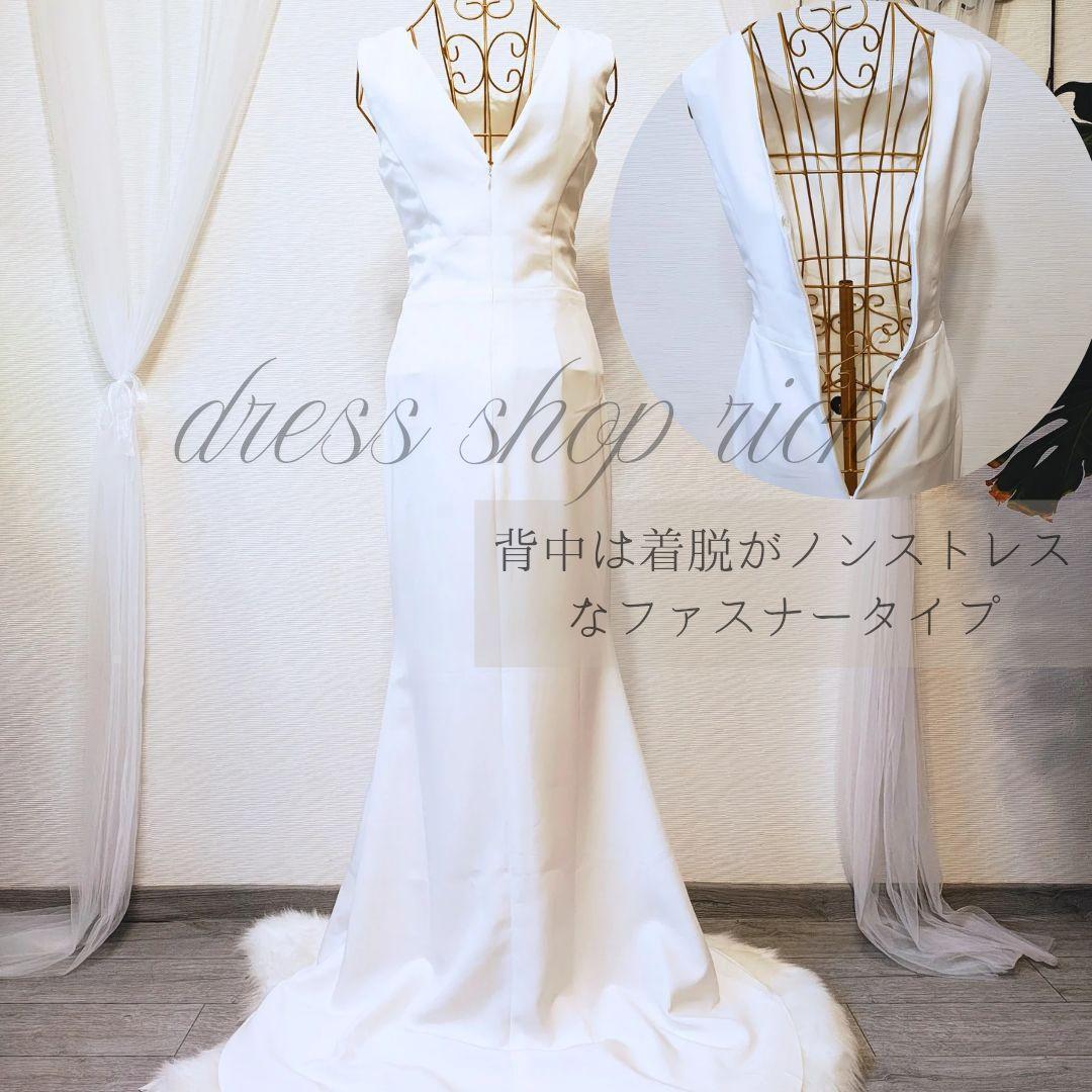 ウェディング　結婚式　前撮り　二次会　ソフトマーメイド　ノースリーブ　背中見せ