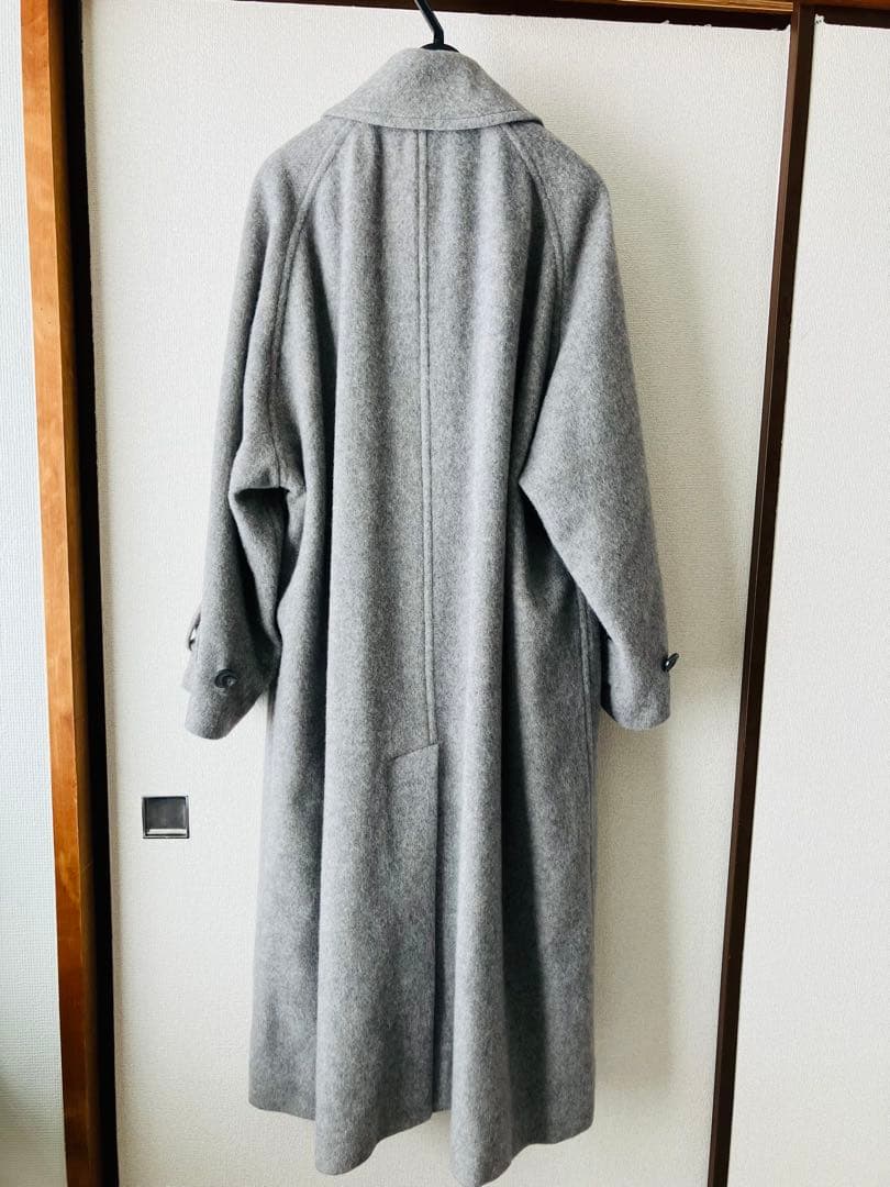 北欧、暮らしの道具店　ウールロングコート　グレー　Mサイズ