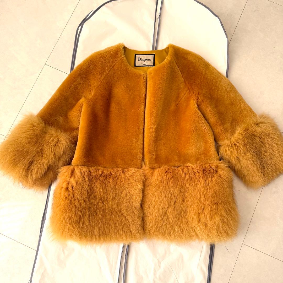 ダイアグラム グレースコンチネンタル 20周年限定カラー ムートンコート