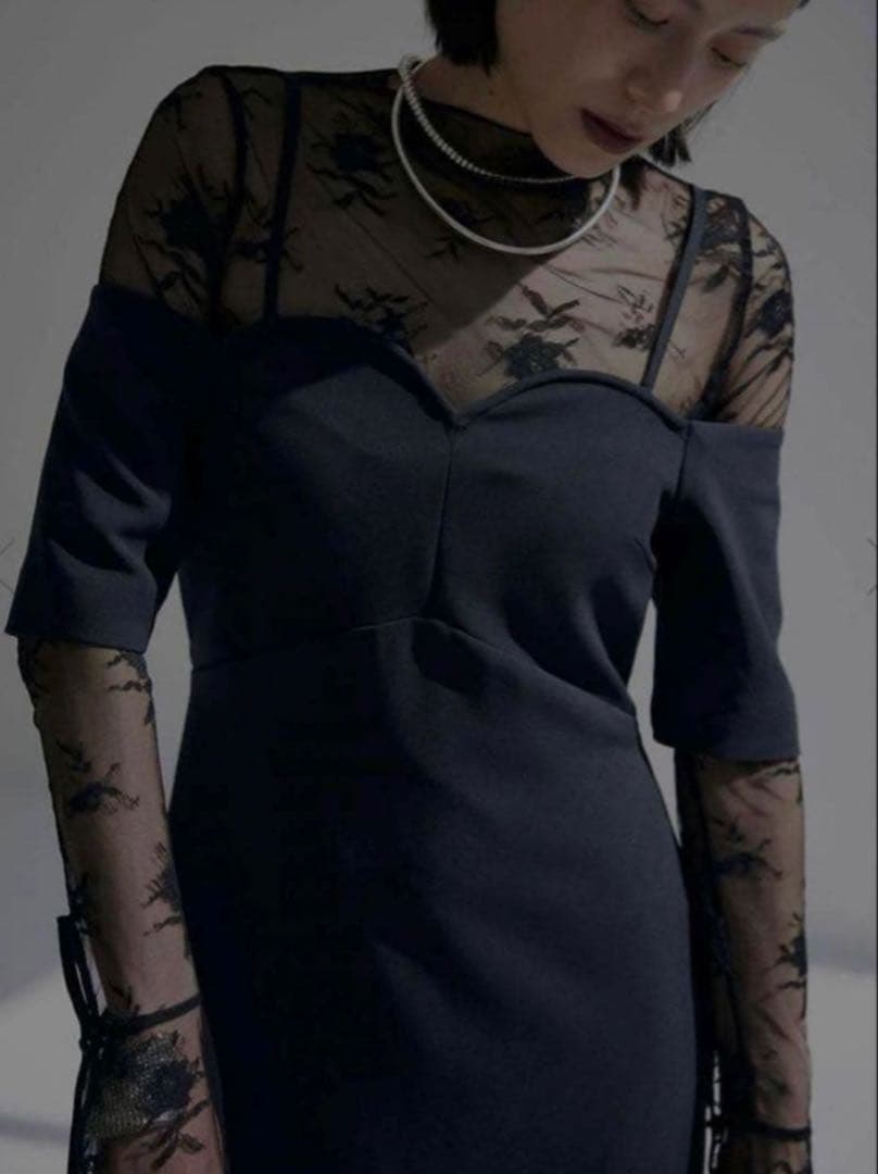 スーツ・フォーマル・ドレス Ameri vintage LACE TOP SET DRESS