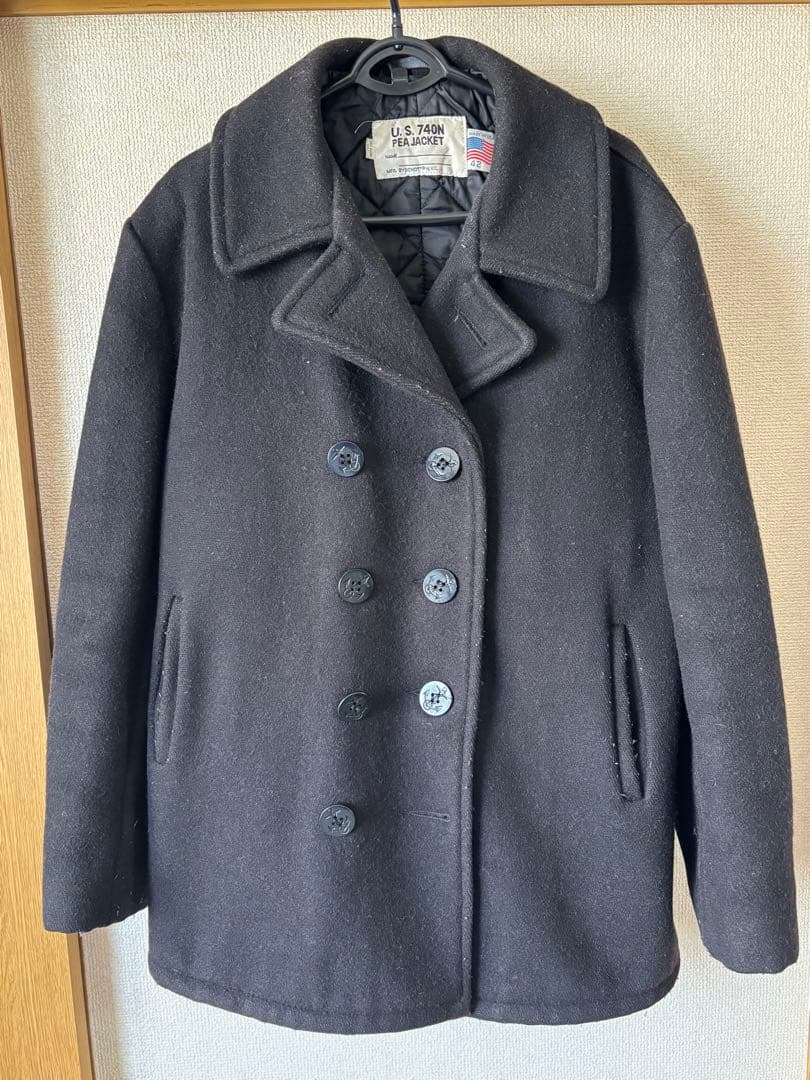 N*o様 ヴィンテージ　schott ＰコートU.S. 740N 42 黒