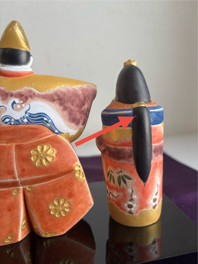 雛人形 佐藤好昭作 筑前博多人形 古典立雛 木箱付　３月　ひな人形　ひな祭り