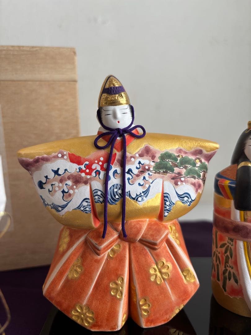 雛人形 佐藤好昭作 筑前博多人形 古典立雛 木箱付　３月　ひな人形　ひな祭り