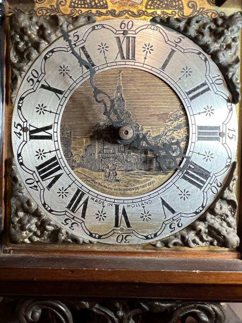 鸛《極稀少》動作確認済 ワルミンク ウーバ ムーンフェイズ 分銅式振り子掛時計