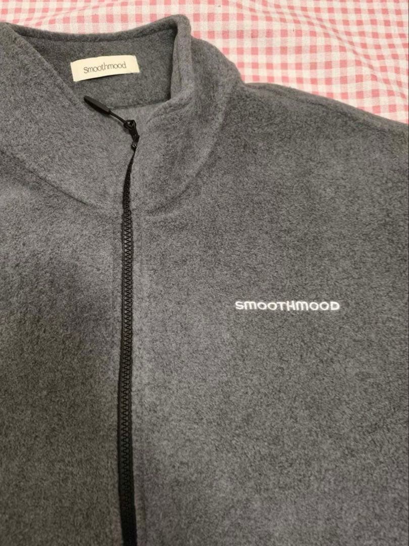 Smoothmood グレー フリース フルジップジャケット