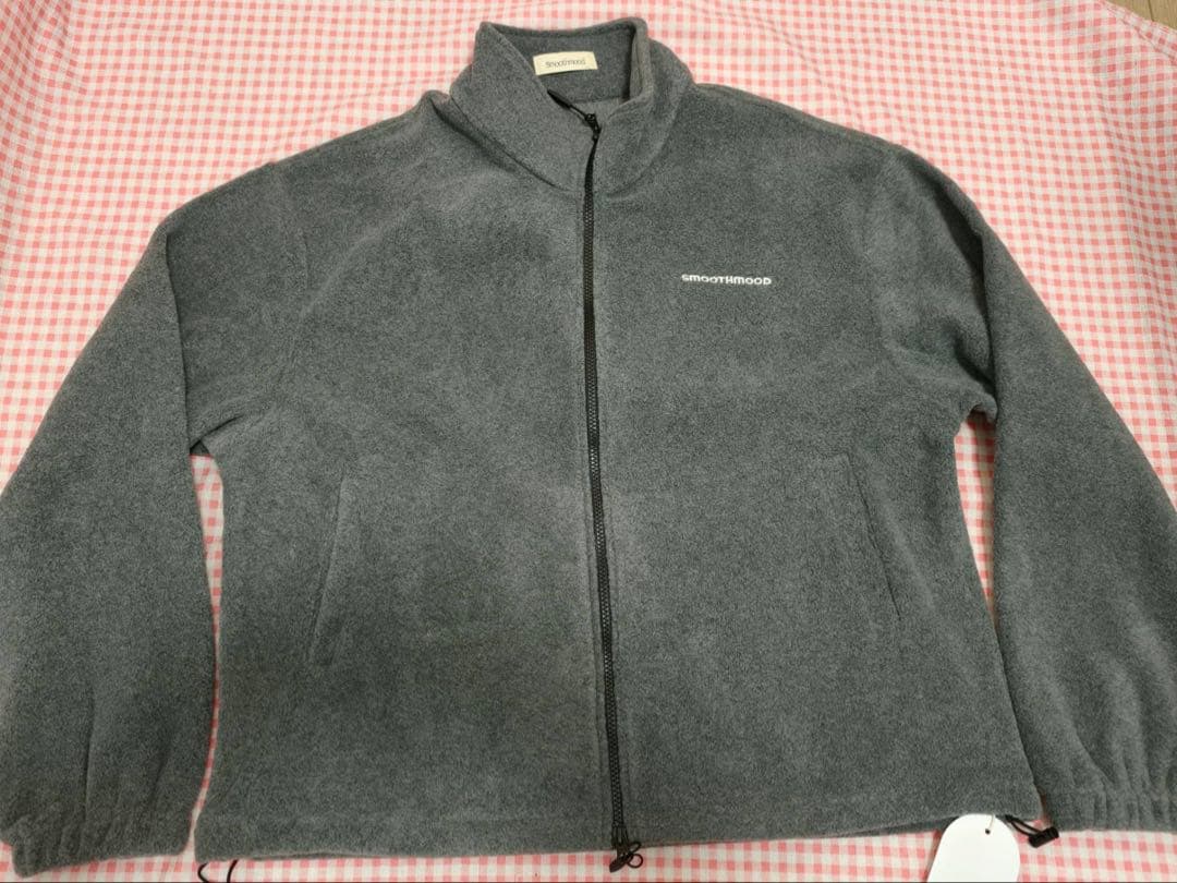 Smoothmood グレー フリース フルジップジャケット