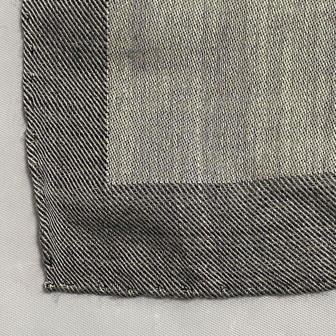 美品 ☆BVLGARI☆ ストール メンズ ロゴ ウール シルク グレー 箱付き