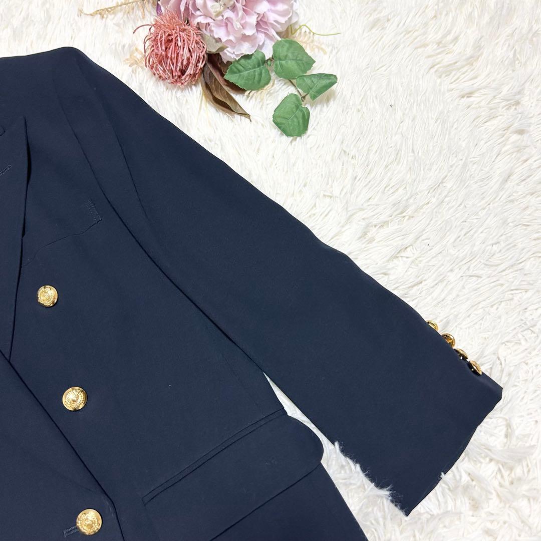 BURBERRYS バーバリー 紺ブレ ダブル テーラード ジャケット ウール