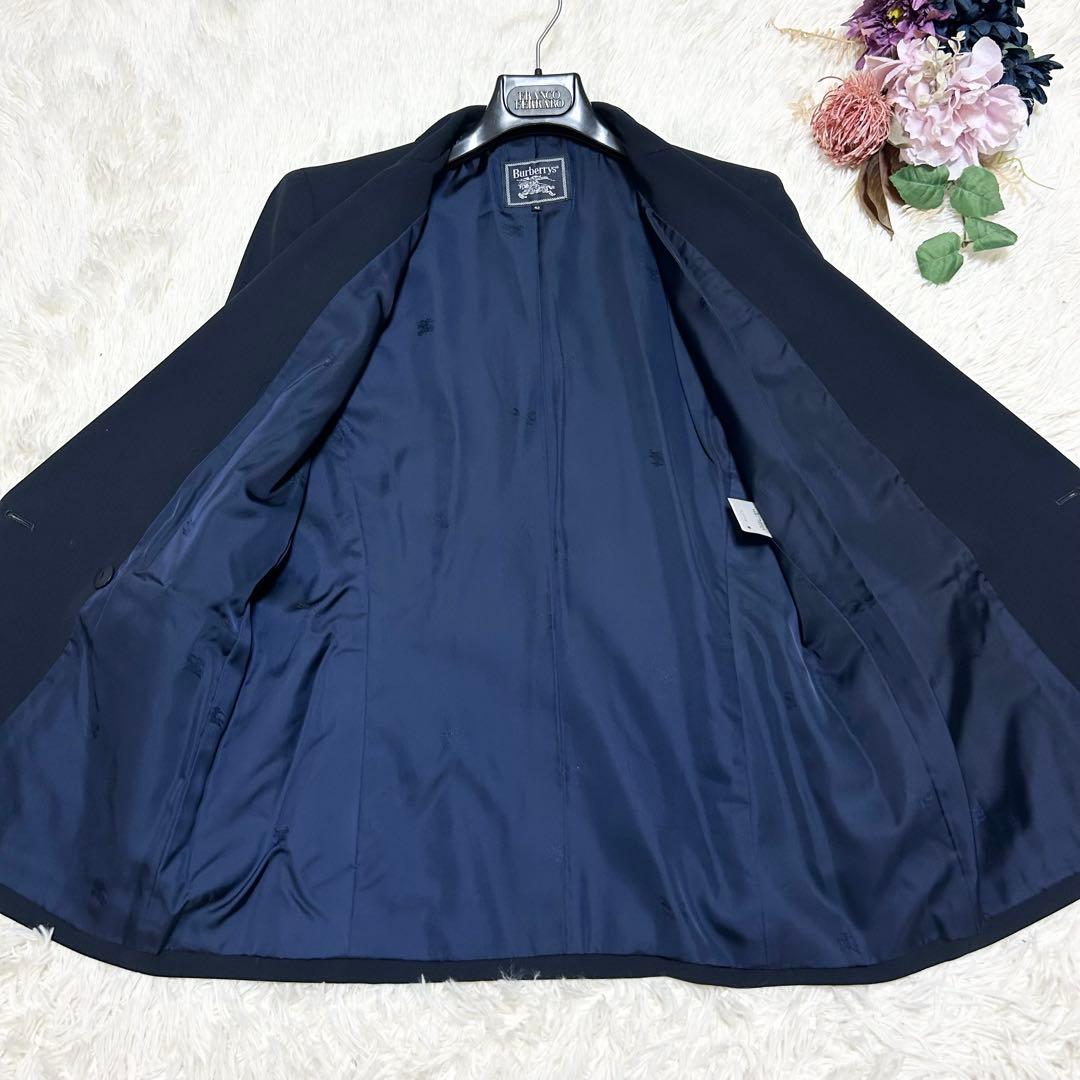 BURBERRYS バーバリー 紺ブレ ダブル テーラード ジャケット ウール