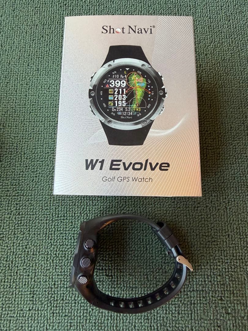 Shot Navi W1 Evolve ブラック ゴルフGPSウォッチ