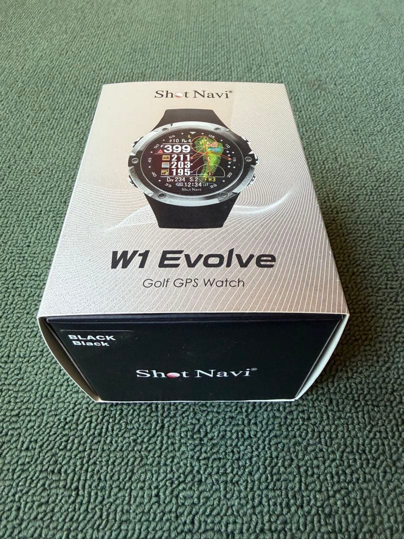 Shot Navi W1 Evolve ブラック ゴルフGPSウォッチ