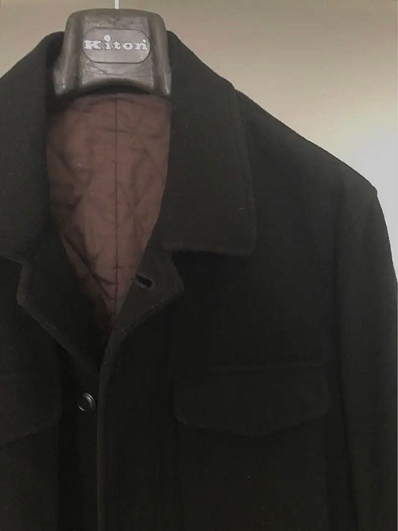 BOGLIOLI ボリオリCPOピーコート　中綿　ウールモッサ　ブラック