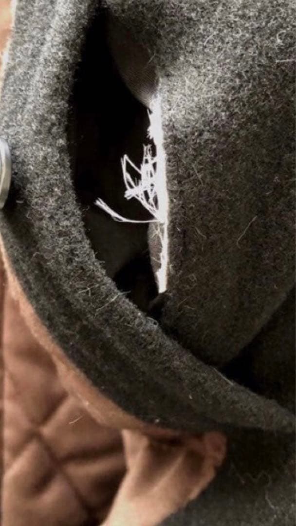 BOGLIOLI ボリオリCPOピーコート　中綿　ウールモッサ　ブラック