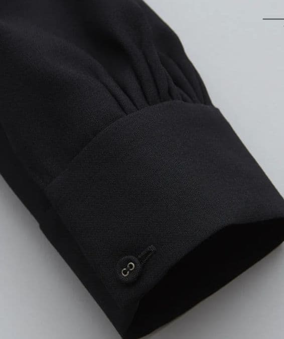 アトリエナルセ　ブラックフォーマルAラインワンピースドレス