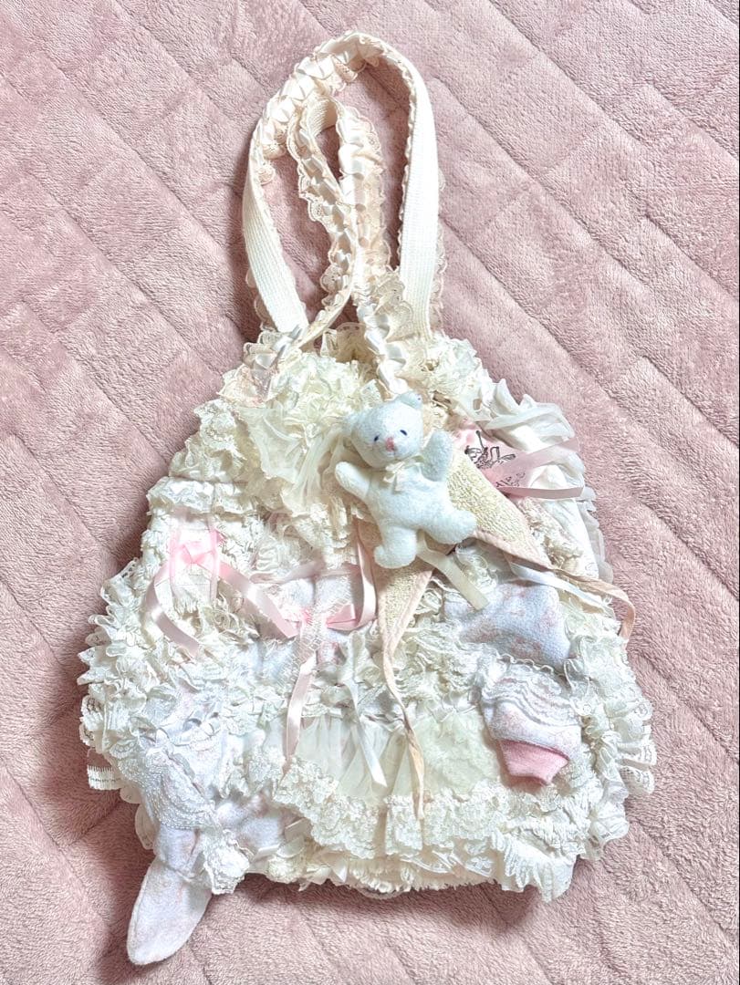 グニフニ くま バッグ ホワイト