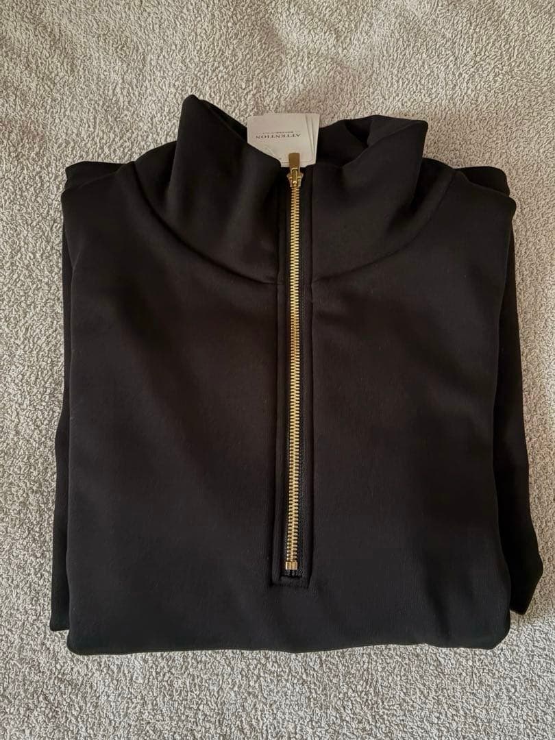 新品　Warm ジップドレス　ブラック　38