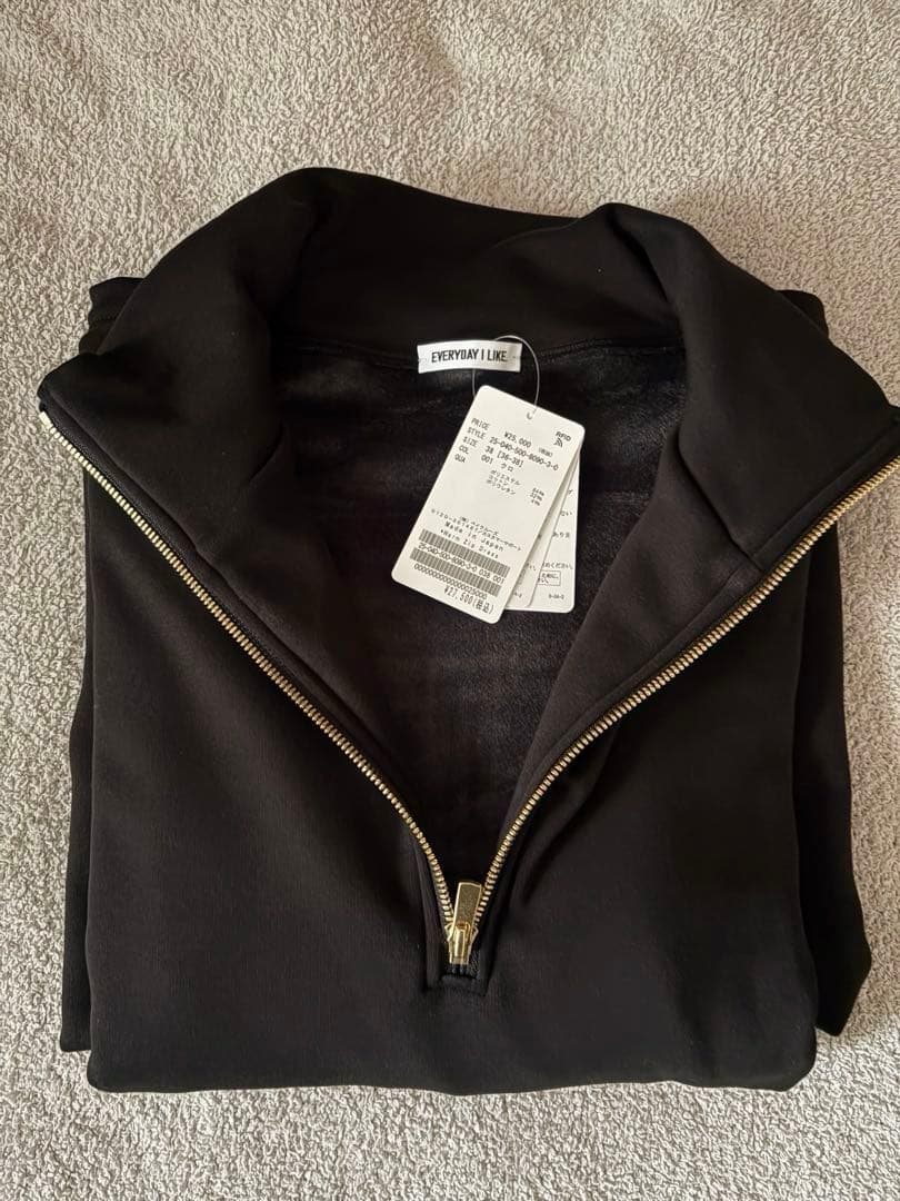 新品　Warm ジップドレス　ブラック　38