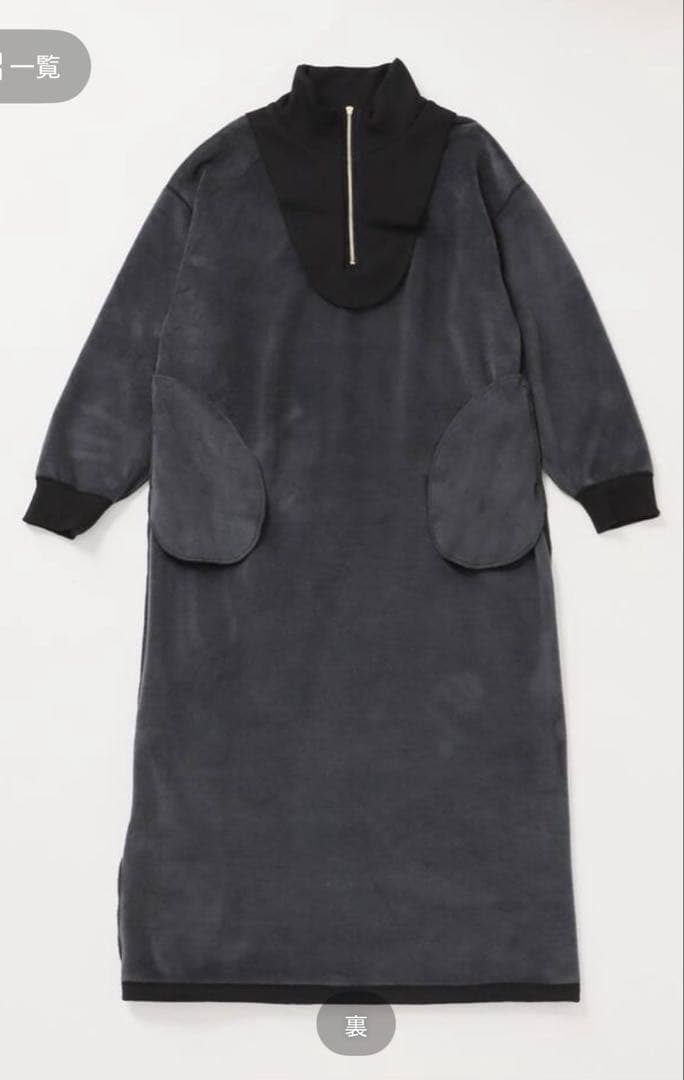 新品　Warm ジップドレス　ブラック　38