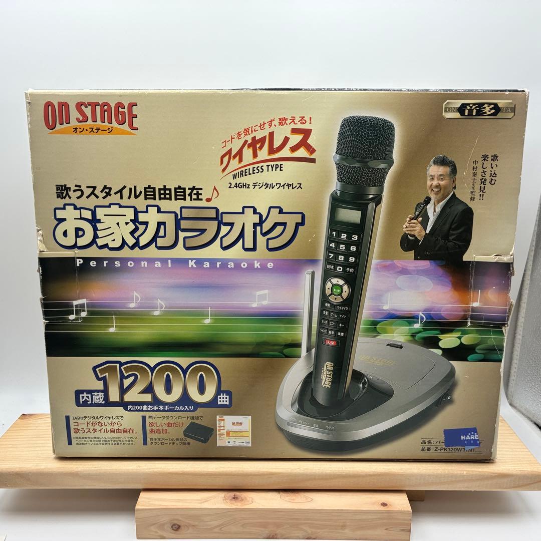 【極美品】即日発送 お家カラオケ オンステージ PK120WT （N）ゴールド