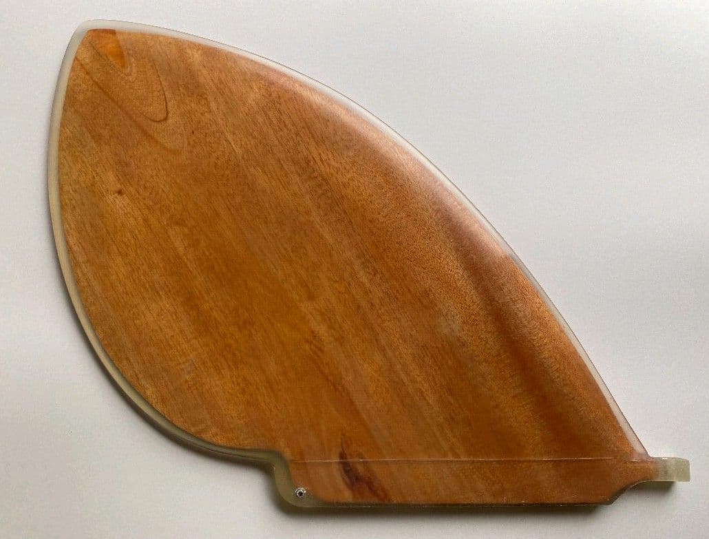 ウッドフィン Dフィン シングルフィン 9インチ ハンドメイド マホガニー 積層