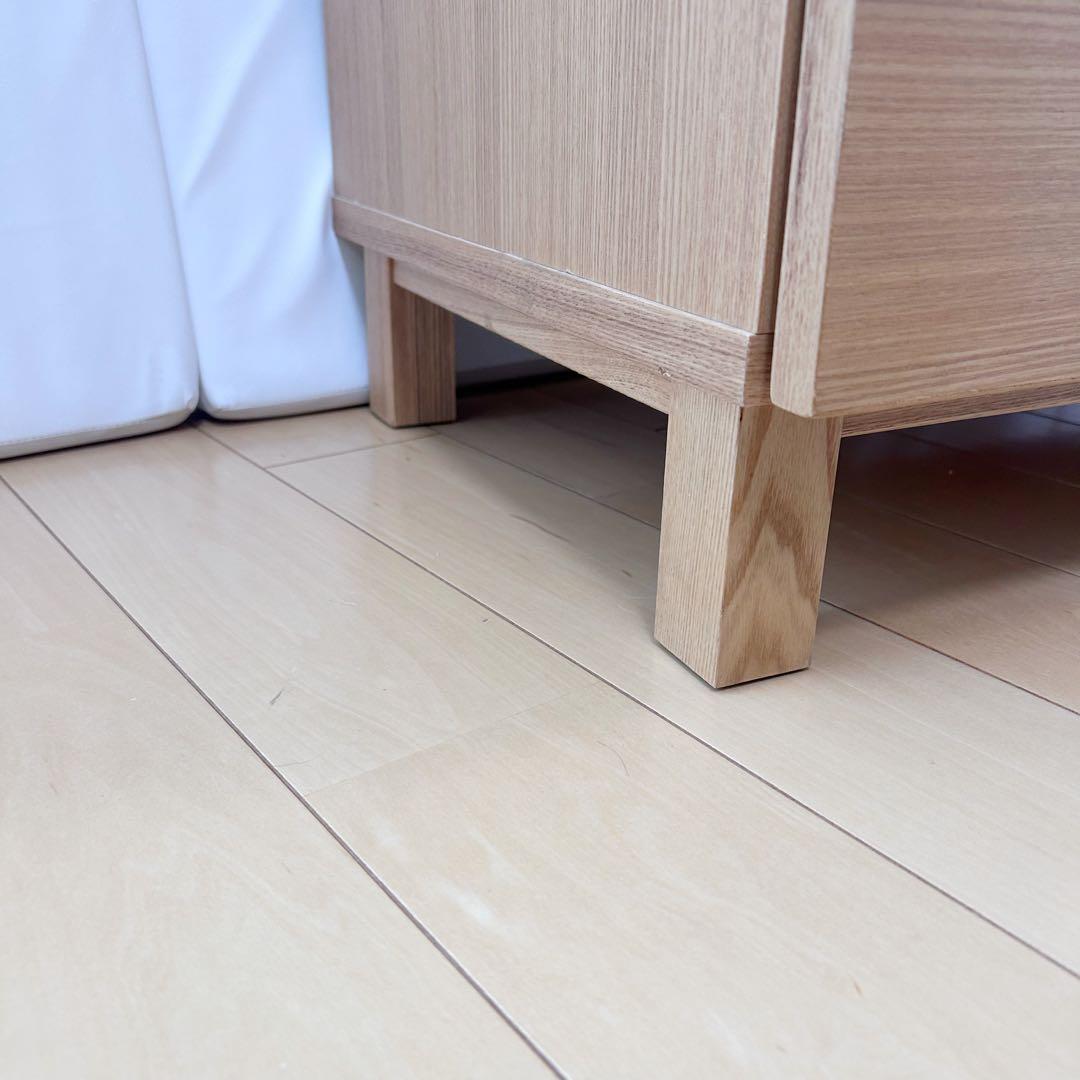 【ヤコ様】無印 MUJI チェスト４段 オーク材 極美品　良品計画　脚付き　突板
