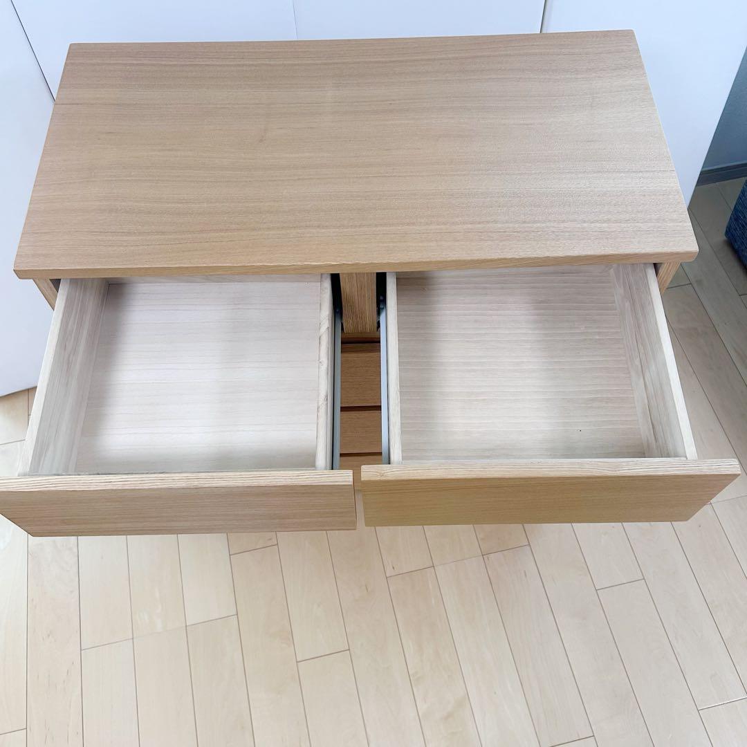 【ヤコ様】無印 MUJI チェスト４段 オーク材 極美品　良品計画　脚付き　突板
