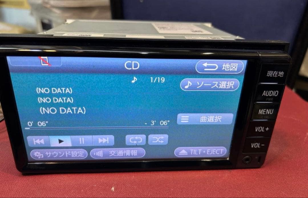 トヨタ純正メモリーナビ　18年版地図　bluetooth/TV/CD