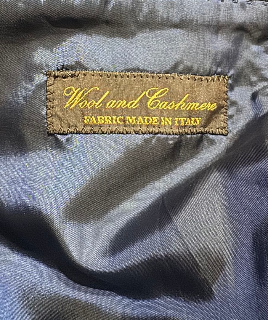 鎌倉シャツ ウールカシミヤチェスターコート ネイビー M