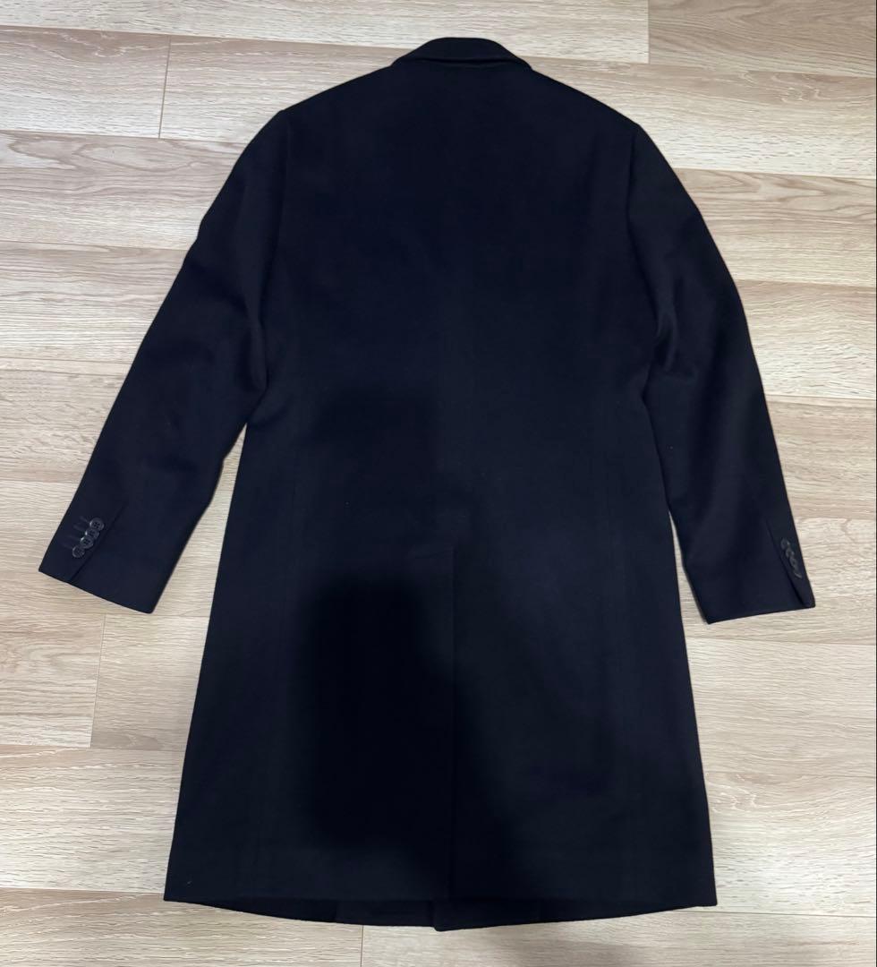 鎌倉シャツ ウールカシミヤチェスターコート ネイビー M