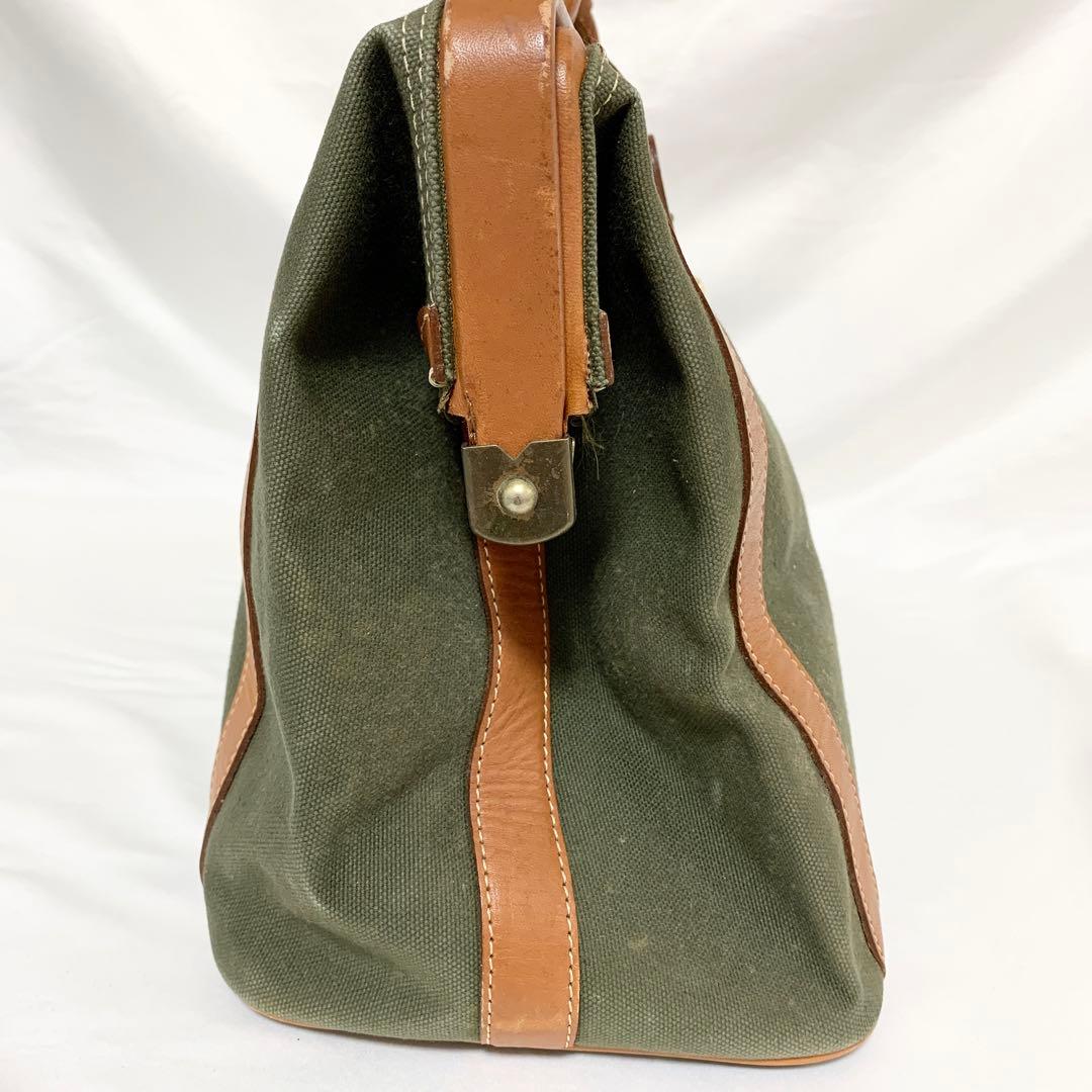 希少美品✨ BURBERRY バーバリー キャンバス ドクターバッグ カーキ