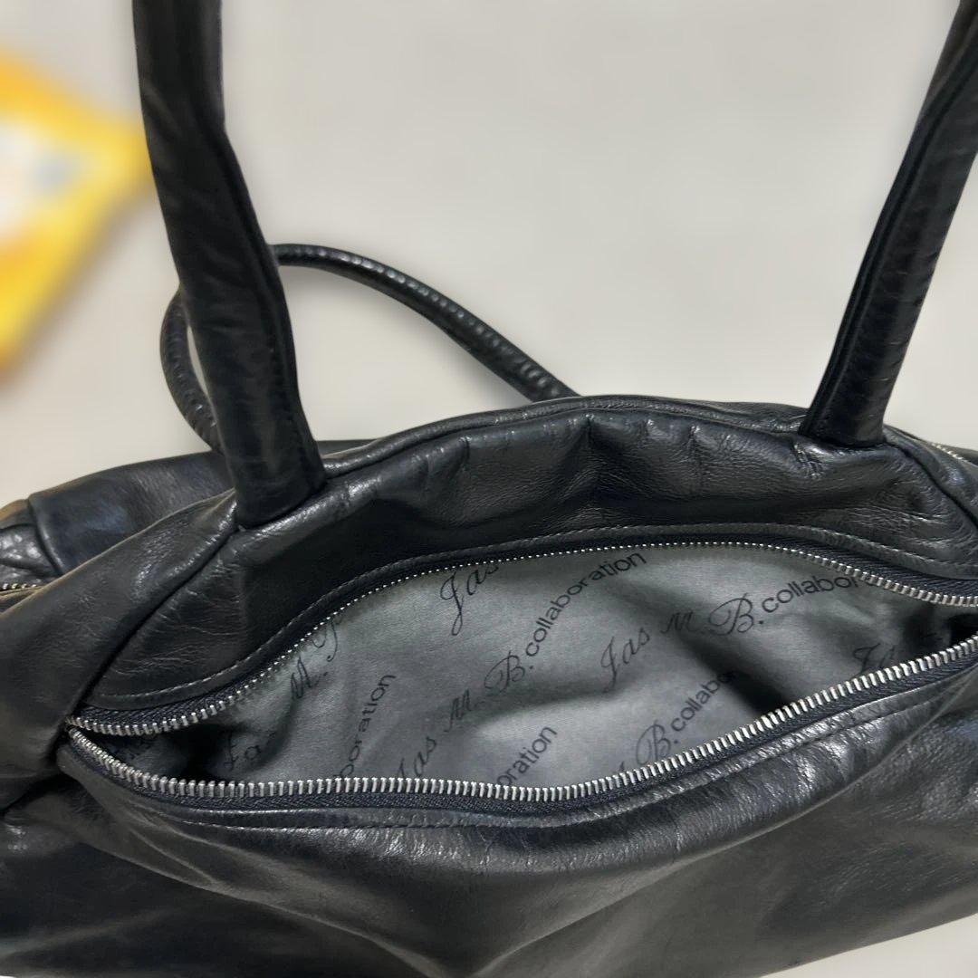 お*つ様 【JasMB】レザーボストンバッグ　黒