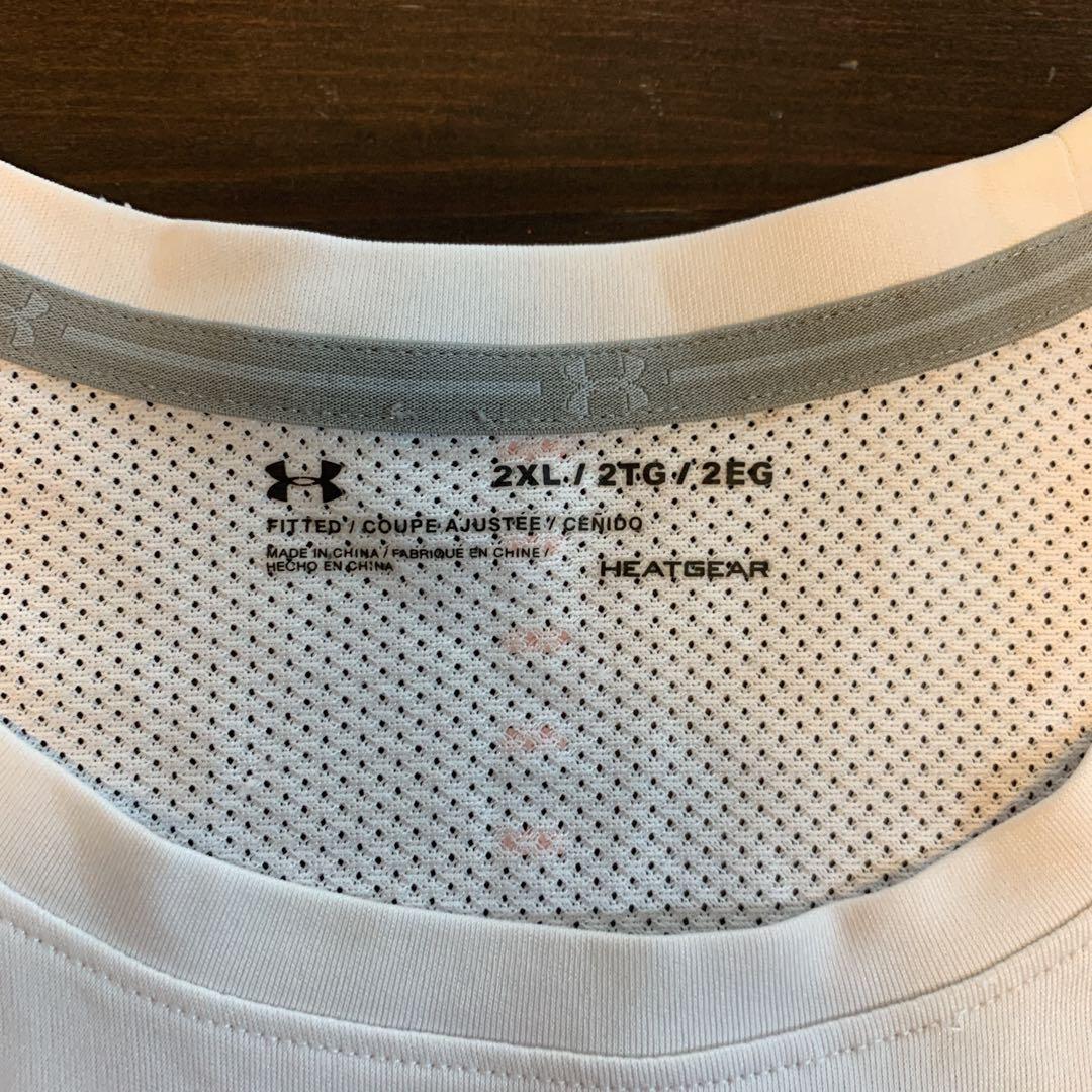 UA法政大学“ORANGE“ベンチレーショントレーニングシャツ ホワイト2XL